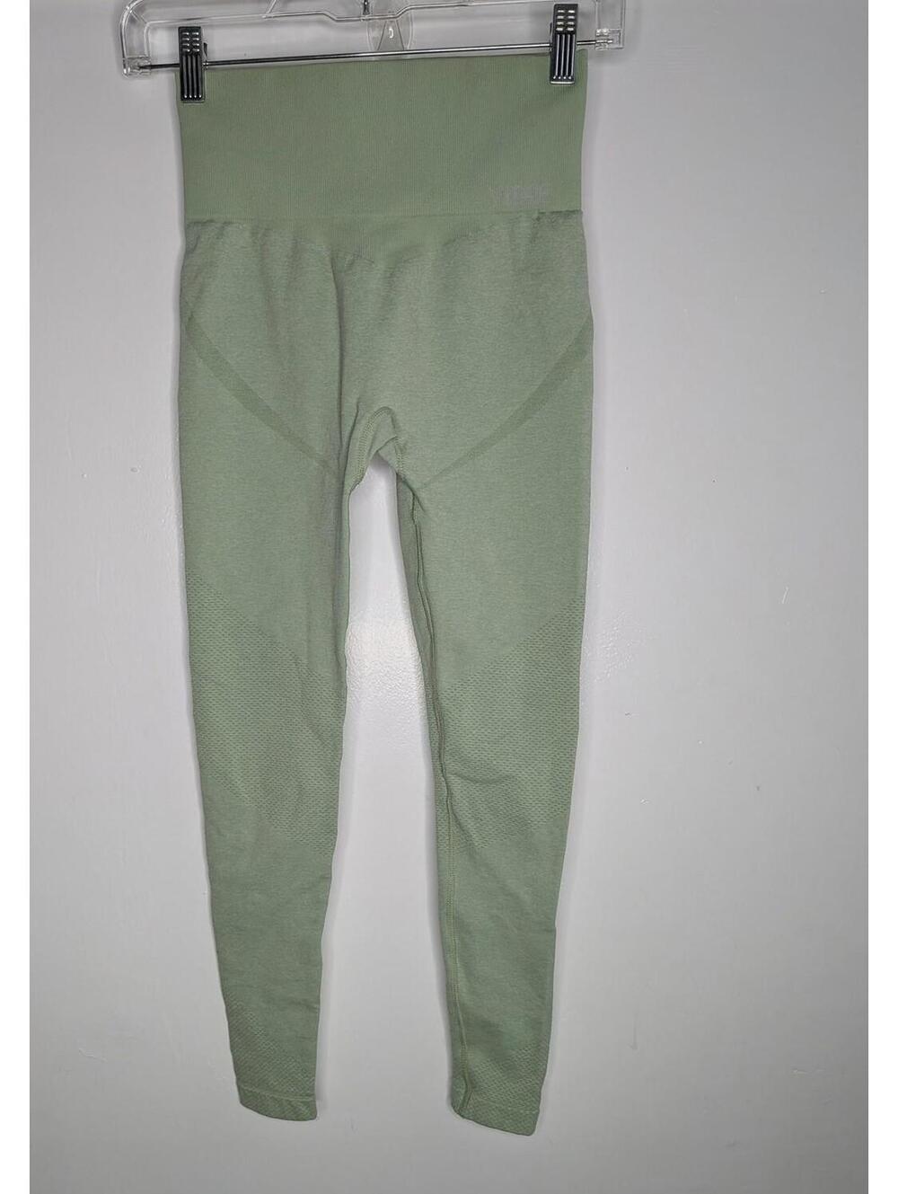 Vitae Apparel Leggings Womens Medium Green High Waist Seamless Ankle Yoga Gym